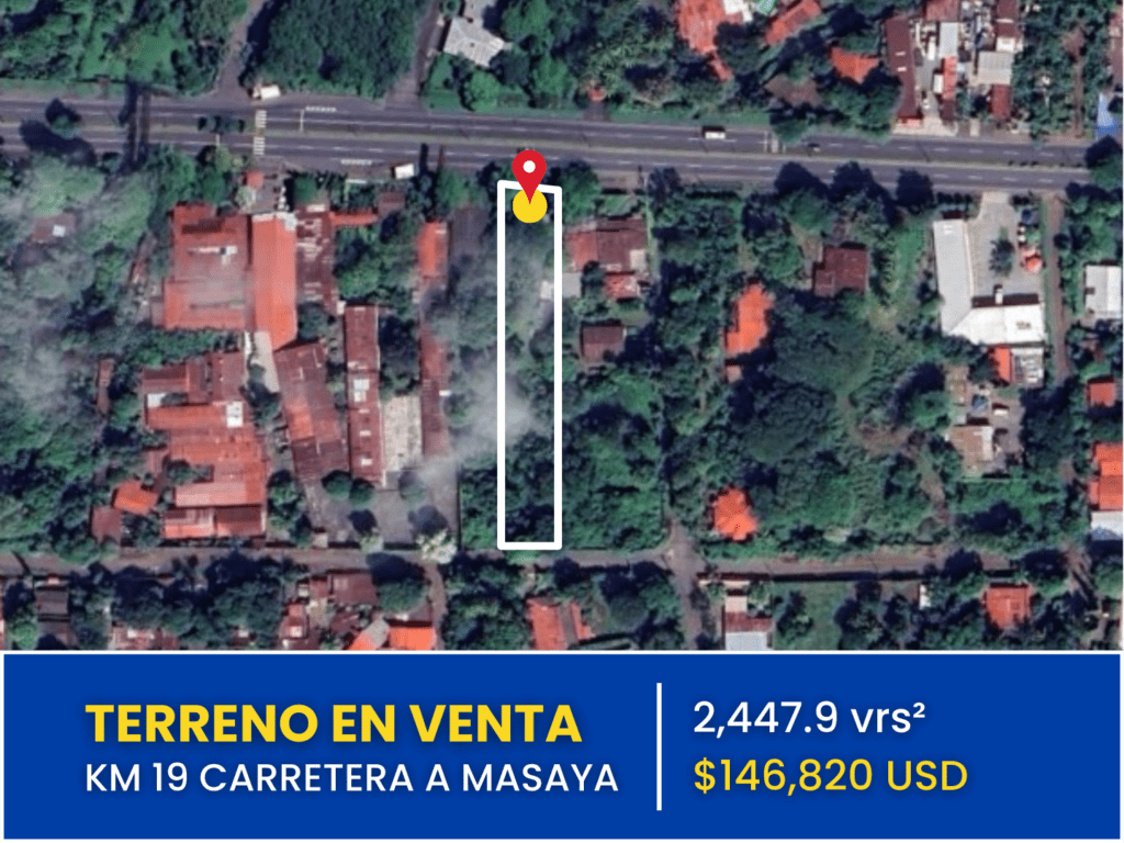 Terreno en Carretera a Masaya, km 19.5