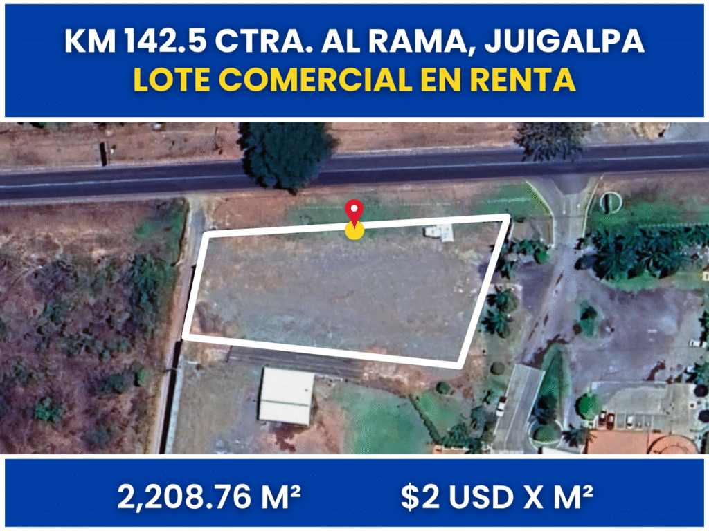 Lote Comercial en Juigalpa, Chontales