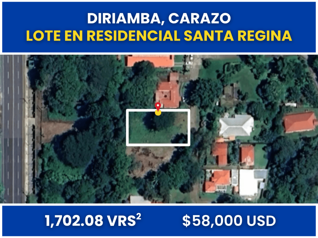 Amplio Lote en Residencial Santa Regina, Diriamba