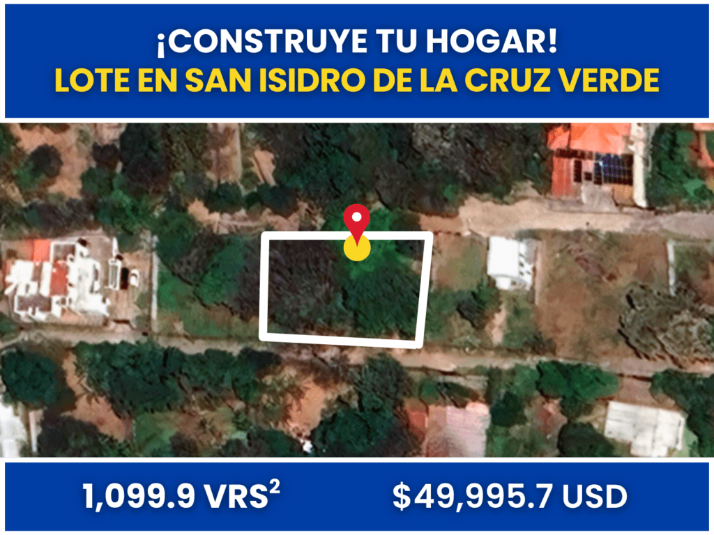 Lote en San Isidro de la Cruz Verde