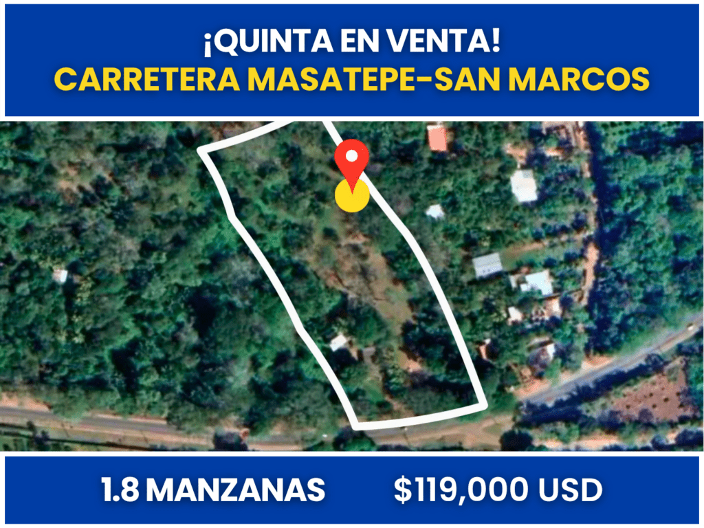 Quinta en Carretera Masatepe – San Marcos