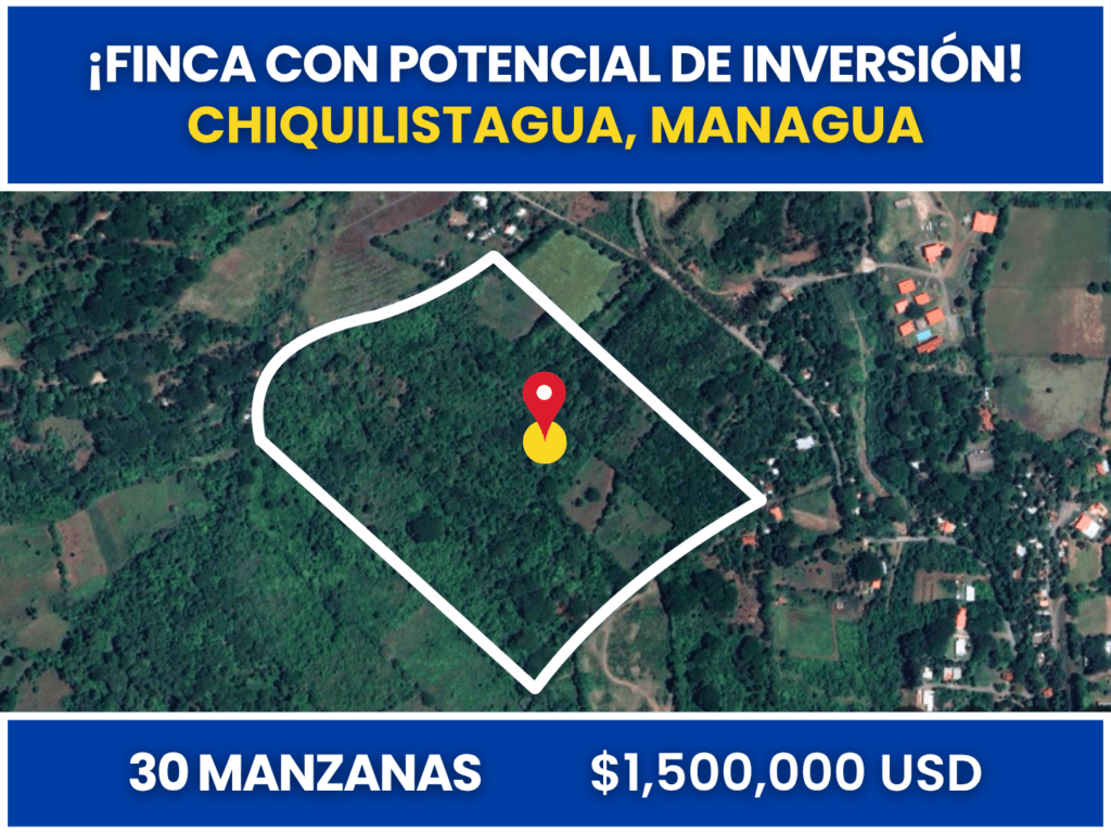 Finca con Potencial de Inversión en Chiquilistagua, Managua